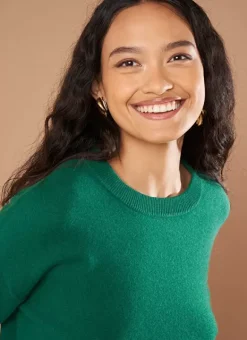 Pull Col Rond 100% Cachemire Green Mapoue Sud Express