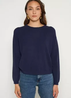 Pull Col Rond A Maille Douce Marine Melaniae Sud Express