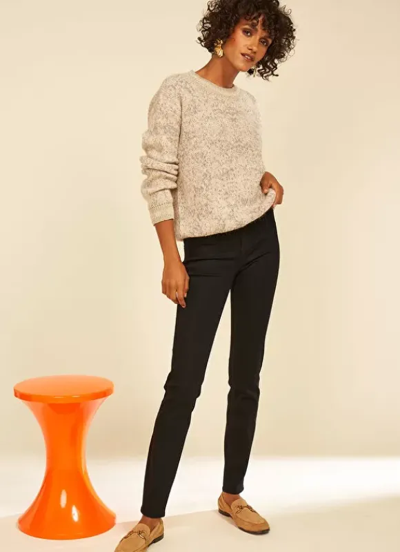 Pull Col Rond Ecru Chine Manona Sud Express