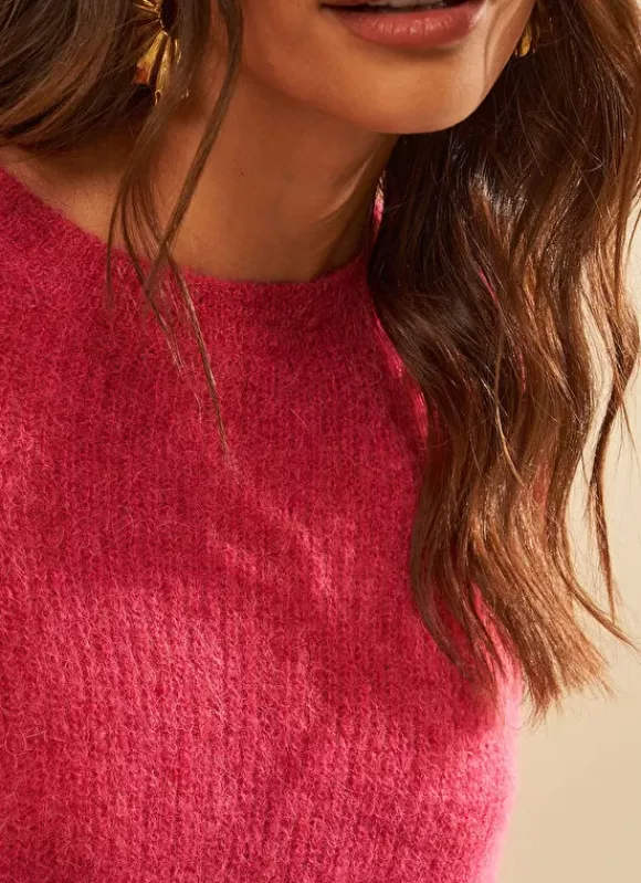 Pull Col Rond Framboise Moncoeuro Sud Express