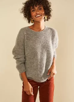 Pull Col Rond Gris Moncoeurox Sud Express