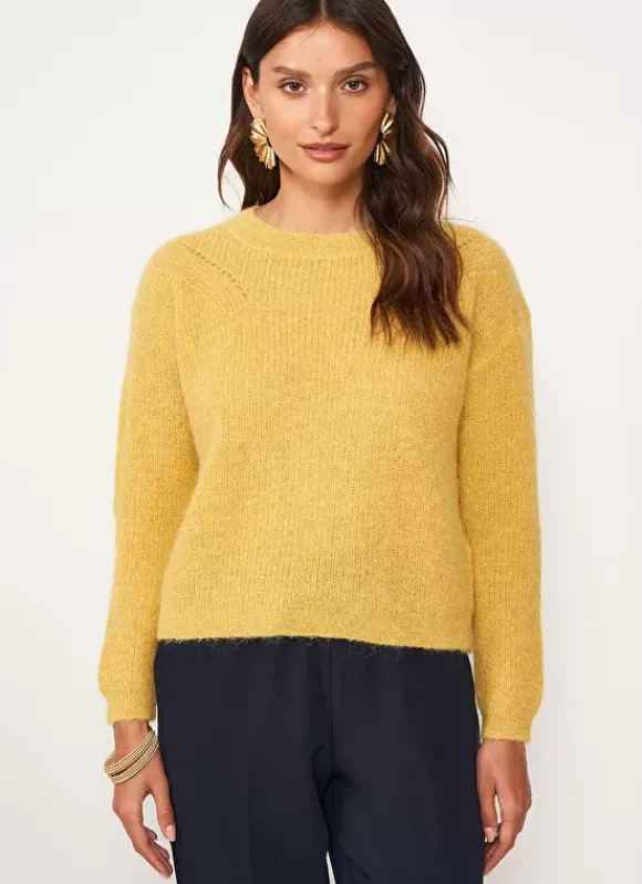Pull Col Rond Jaune Moncoeurox Sud Express