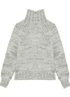 Pull Col Rond Laine Melangee Perle Chine Maisie Sud Express