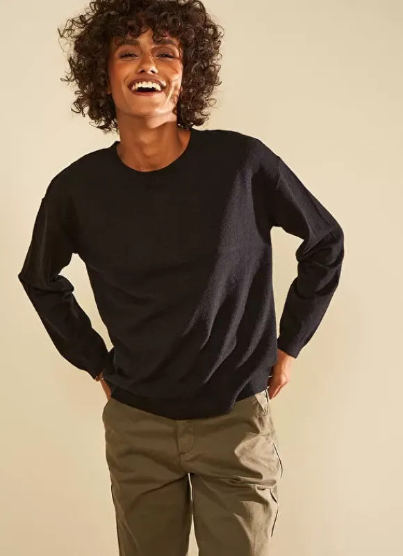 Pull Col Rond Noir Melaniae Sud Express