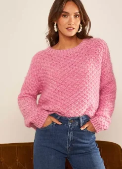 Pull Col Rond Rose Mozere Sud Express