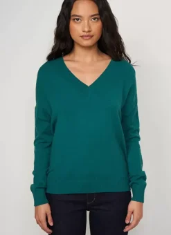 Pull Col V A Maille Douce Bouteille Marseillan Sud Express