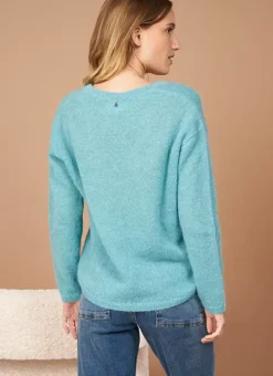 Pull Col V En Mohair Mint Mannakay Sud Express