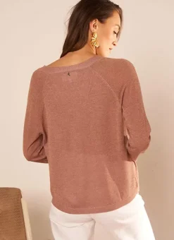 Pull Col V Irise Poudre Madeleine Sud Express