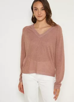 Pull Col V Irise Poudre Madeleine Sud Express