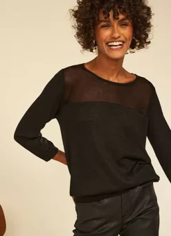 Pull Details Transparents Noir Mory Sud Express