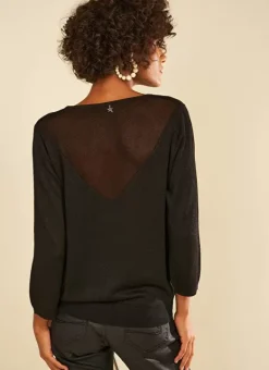 Pull Details Transparents Noir Mory Sud Express
