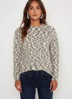Pull Imprime Leopard Ecru Mena Sud Express