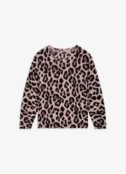 Pull Leopard 100% Cachemire Camel Maricka Sud Express