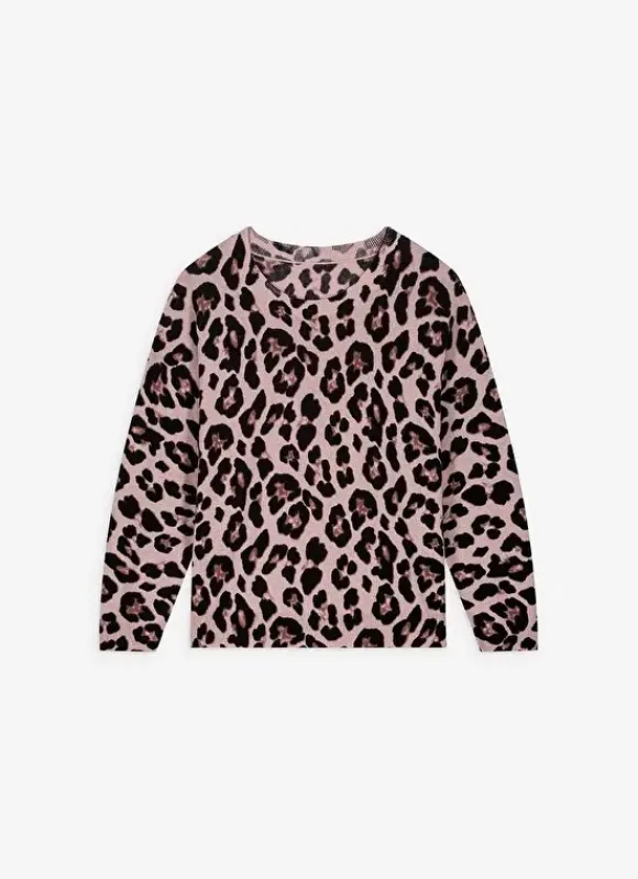 Pull Leopard 100% Cachemire Camel Maricka Sud Express