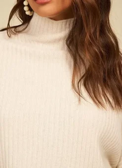 Pull Pur Cachemire A Cotes Milk Monetalou Sud Express