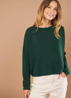 Pull Pur Cachemire Basilic Monna Sud Express