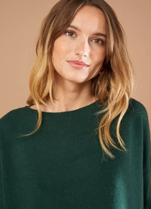 Pull Pur Cachemire Basilic Monna Sud Express