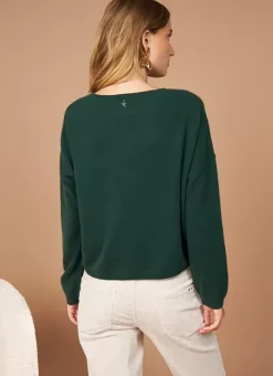 Pull Pur Cachemire Basilic Monna Sud Express