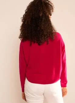 Pull Pur Cachemire Framboise Monna Sud Express