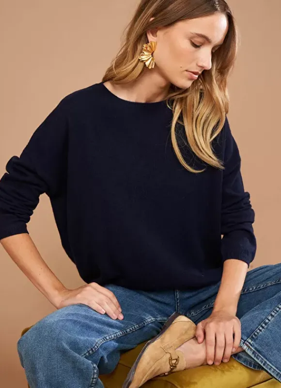 Pull Pur Cachemire Marine Monna Sud Express