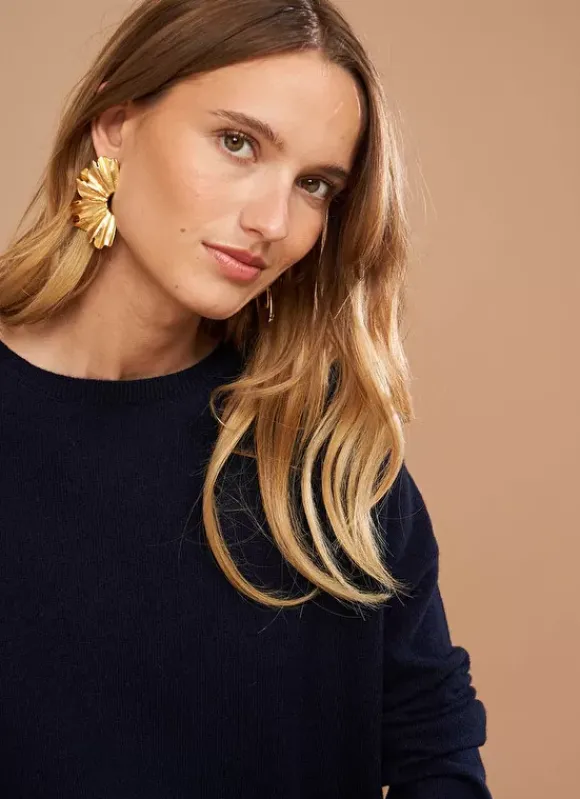 Pull Pur Cachemire Marine Monna Sud Express