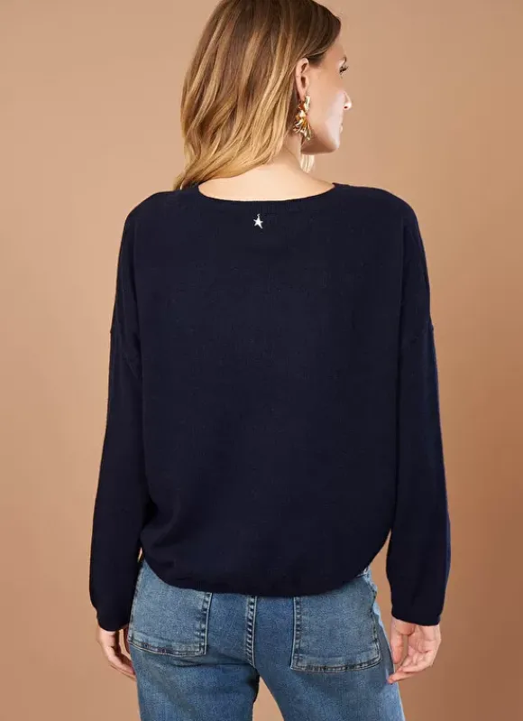Pull Pur Cachemire Marine Monna Sud Express