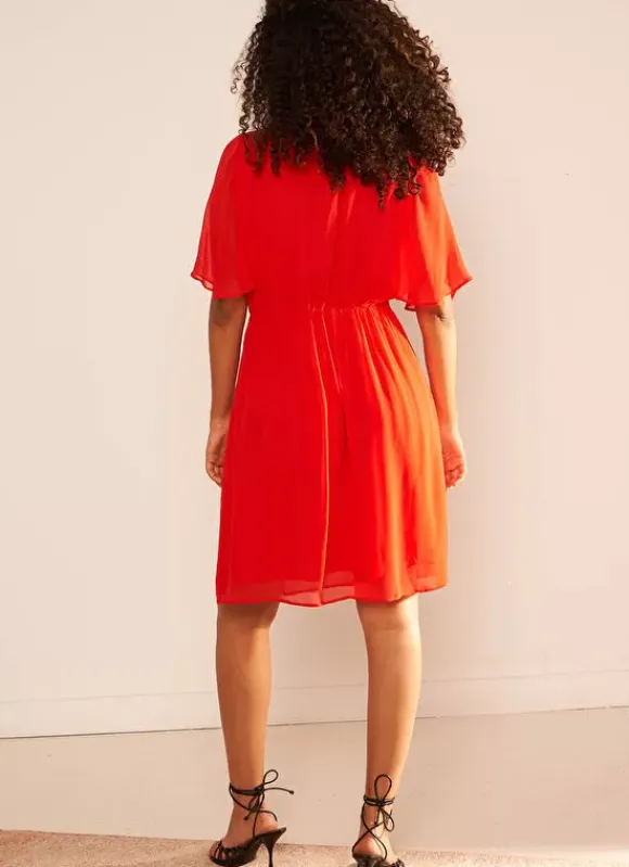 Robe Courte Elegante Rouge Rachibi Sud Express
