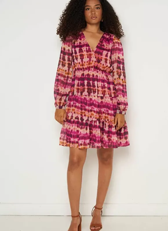 Robe Courte Imprimee Framboise Ralanque Sud Express