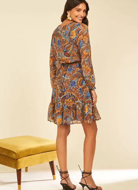 Robe Courte Imprimee Indigo Ragatha Sud Express
