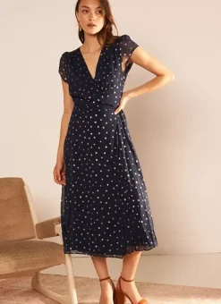 Robe Longue Portefeuille Marine Rosabello Sud Express