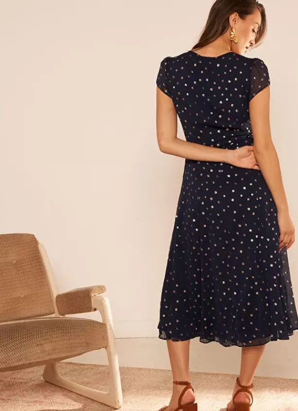 Robe Longue Portefeuille Marine Rosabello Sud Express