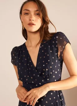 Robe Longue Portefeuille Marine Rosabello Sud Express