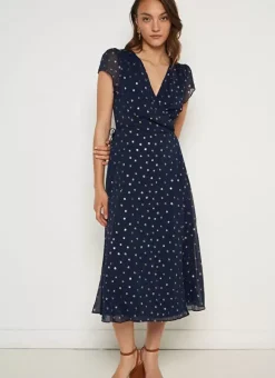 Robe Longue Portefeuille Marine Rosabello Sud Express