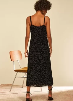 Robe Midi A Bretelle Noir Roxana Sud Express