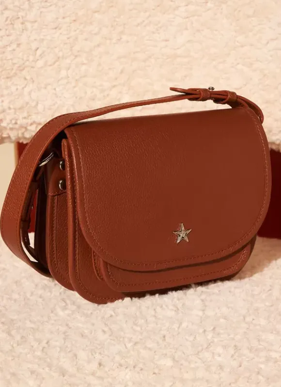 Sac Besace En Cuir Camel Suny Sud Express