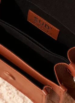 Sac Besace En Cuir Camel Suny Sud Express