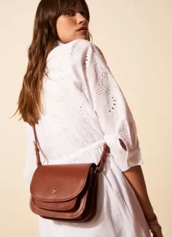 Sac Besace En Cuir Camel Suny Sud Express