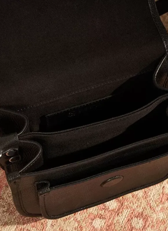 Sac Besace En Cuir Noir Suny Sud Express