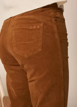 Slim En Velours Cotele Camel Pasha Sud Express