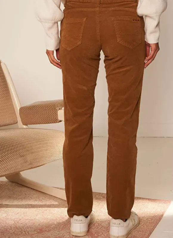 Slim En Velours Cotele Camel Pasha Sud Express