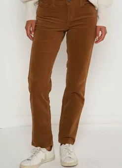 Slim En Velours Cotele Camel Pasha Sud Express