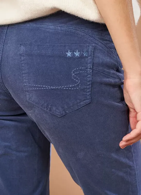 Slim En Velours Cotele Indigo Pasha Sud Express