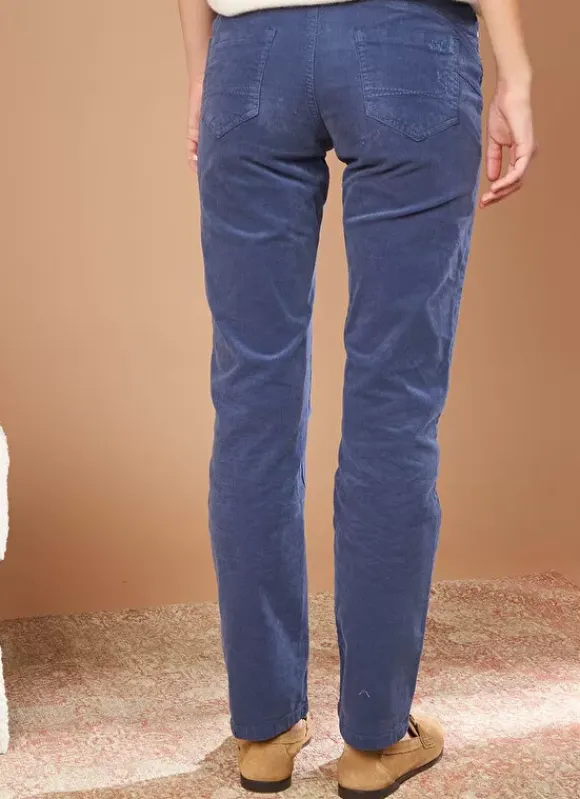Slim En Velours Cotele Indigo Pasha Sud Express