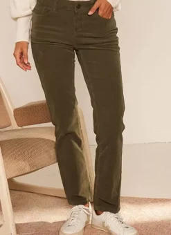 Slim En Velours Cotele Kaki Pasha Sud Express