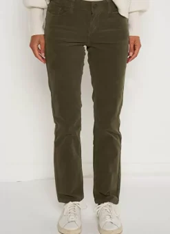 Slim En Velours Cotele Kaki Pasha Sud Express
