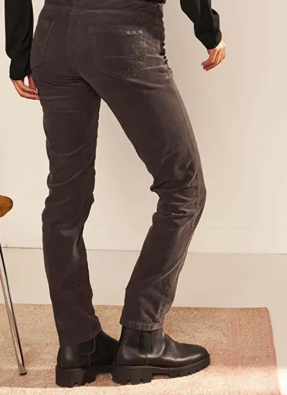 Slim En Velours Cotele Plomb Pasha Sud Express