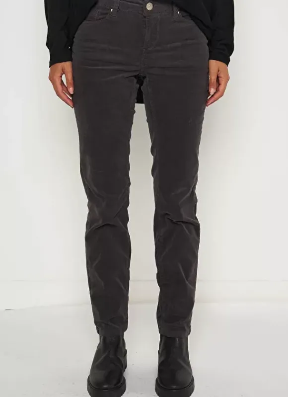 Slim En Velours Cotele Plomb Pasha Sud Express