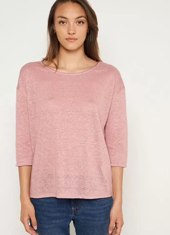 Tee-Shirt Basique Rose Tonia Sud Express