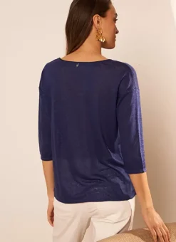 Tee-Shirt Col Rond Bleu Tonia Sud Express