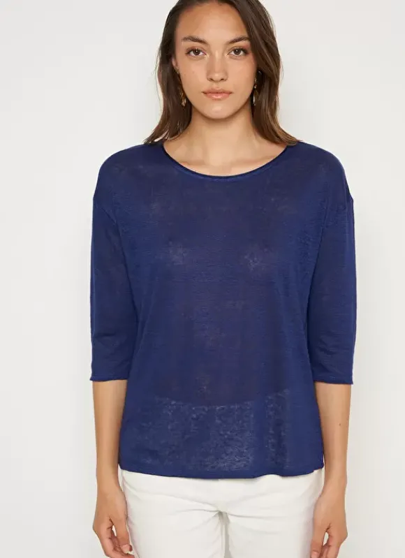 Tee-Shirt Col Rond Bleu Tonia Sud Express